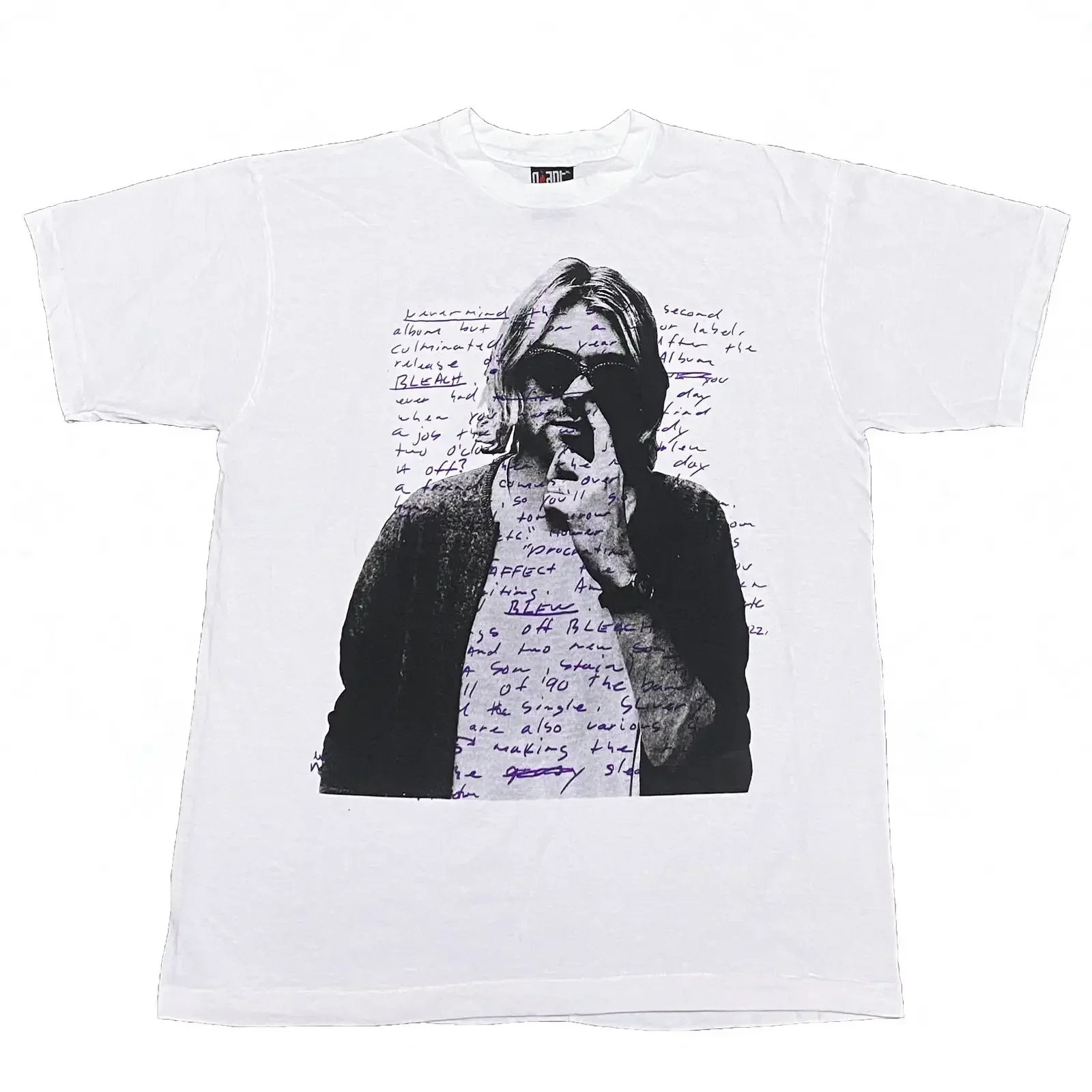 Kurt Cobain Vintage Double-Sided Memorial Print Reprint Grunge Tee Rare Xl