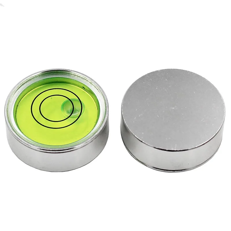 QASE Mini Spirit Level Bubble Round Bubble Level for Washing Machine Refrigerator Size 25*9mm 1PCS