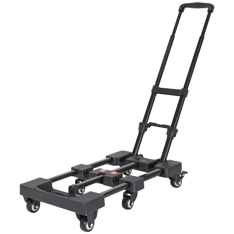 trolley flatbed truck foldable warehouse pull trailer push truck