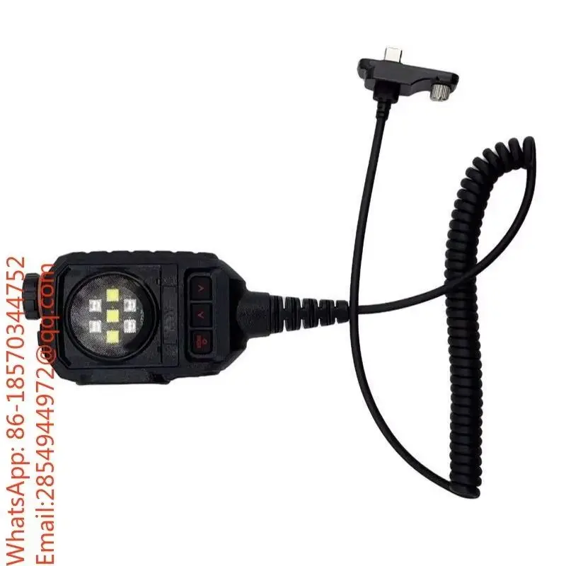 2026    No.1 Walkie Talkie Hand Mic K Port Type-C Charging Blue Strobe Shoulder Mic for 8800 8600 GT12 Radio