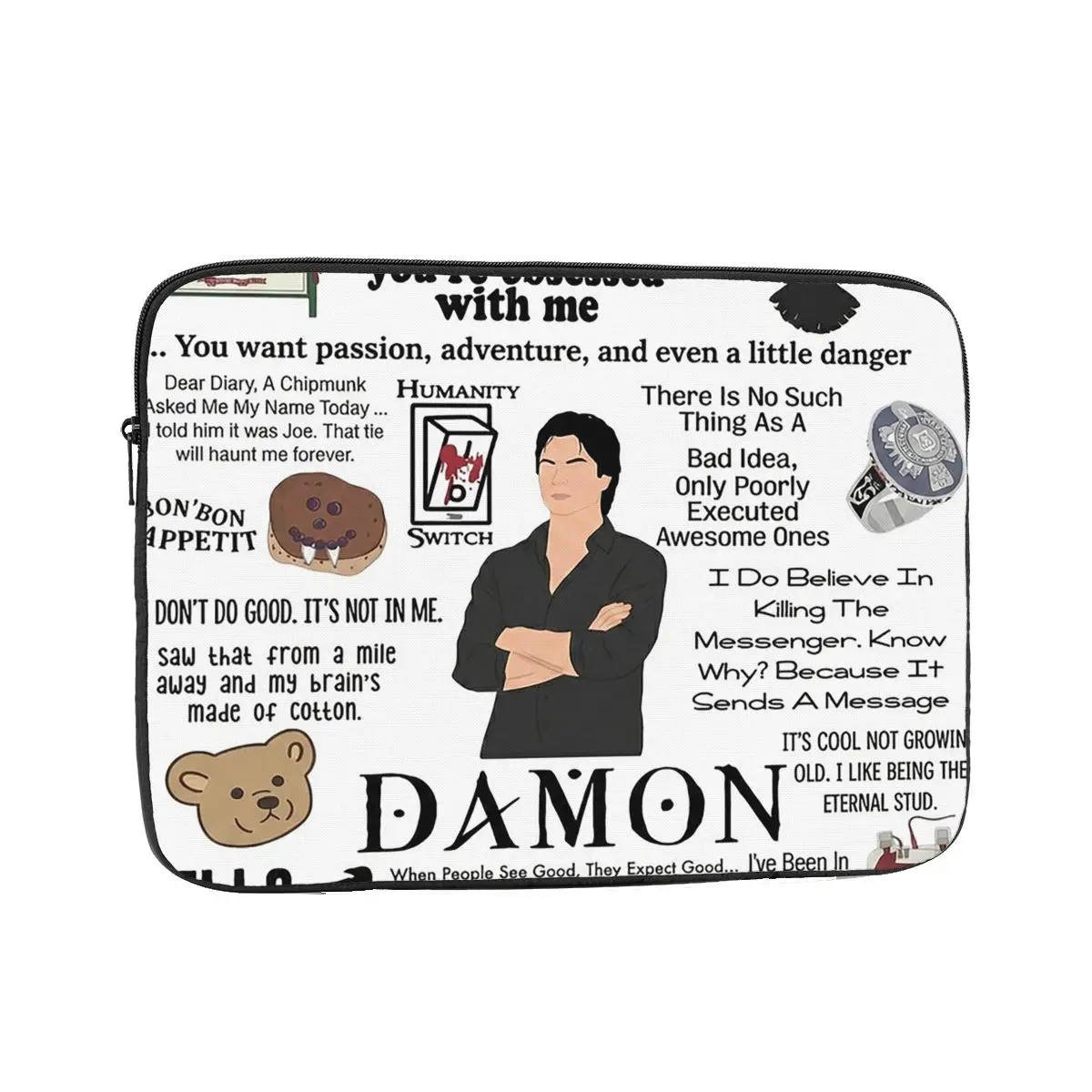The Vampire Diaries TV Series  Notebook Laptop Bag 10 12 13 15 17 Inch Notebook Sleeve Cover Bag Tablet Shockproof Case Bag