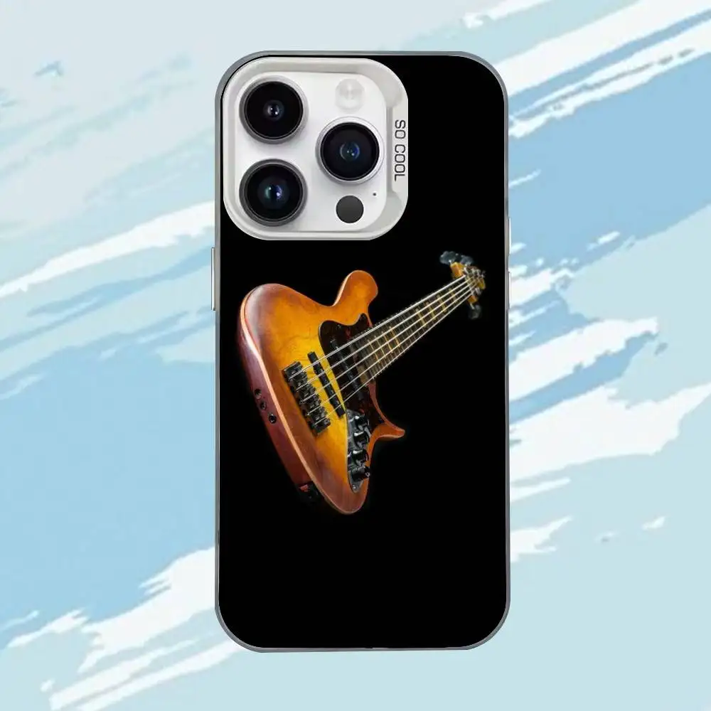 حافظة هاتف B-Bass Music لهاتف iPhone 17,16,15,14,13,12,11,Mini,Pro,E,MAX غطاء مقاوم للصدمات من الحلوى البيضاء غير اللامعة