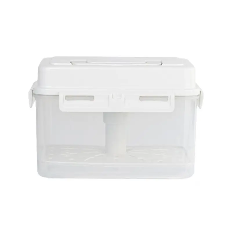 AB33-Pickle Container Rectangle Food Fermentation Storage Box For Home Kitchen Jar Airtight Pickle Press Keeper With Handle