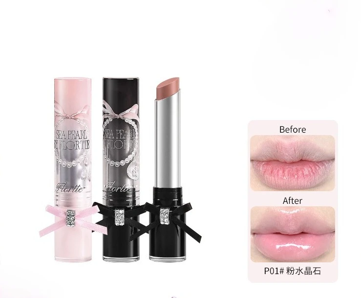FLORTTE Glass Sea Series Solid Lip Gloss Water Gloss Mirror Lip Glaze