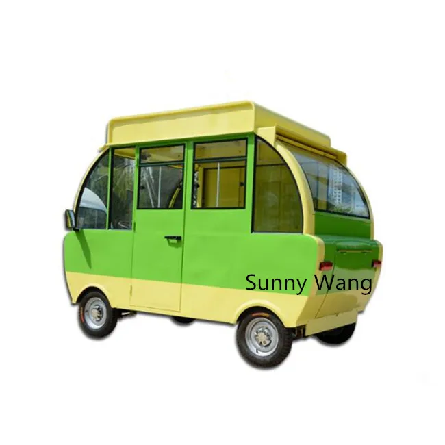 2023 top-rated China Electric Food Truck For Sale Ice Cream Vending Cart Fast Food Van Truck Food Trailer