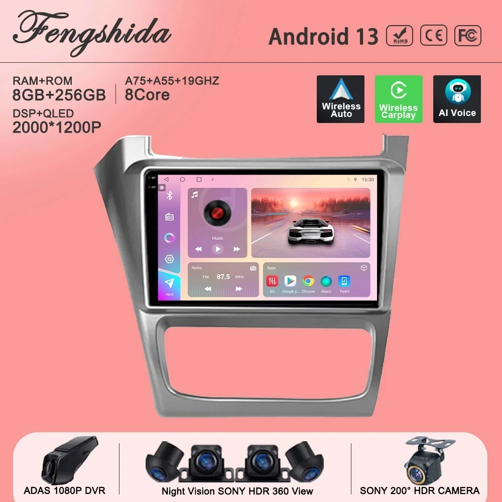 

Мультимедийный плеер на Android 13 для Volkswagen Fox CrossFox SpaceCross 2010-2019, автомагнитола с GPS-навигацией, стерео головное устройство без 2din DVD