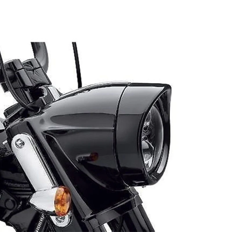 أسود/كروم 7 بوصة المصباح كشافات حلقة الكسوة حماية غطاء حماية غطاء ل هارلي بجولة الطريق الملك إلكترا الإنزلاق