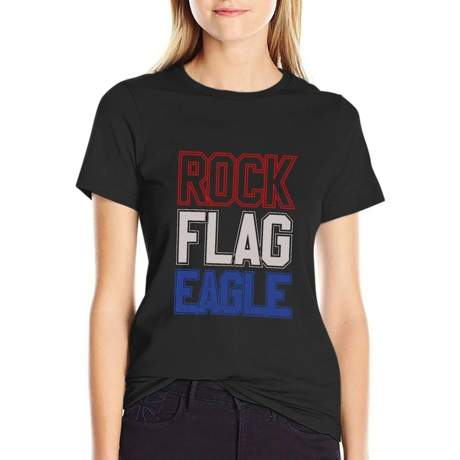 

Rock Flag Eagle - It's Always Sunny T-Shirt heavyweights Aesthetic clothing animal prinfor t shirts for Womens