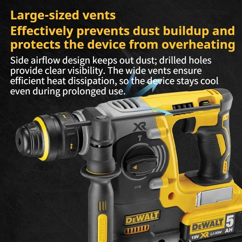 DEWALT DCH273 20V Brushless 24MM Electric Hammer Drill Cordless Rechargeable Multifunctional Rotary Power Tools Impact Drill