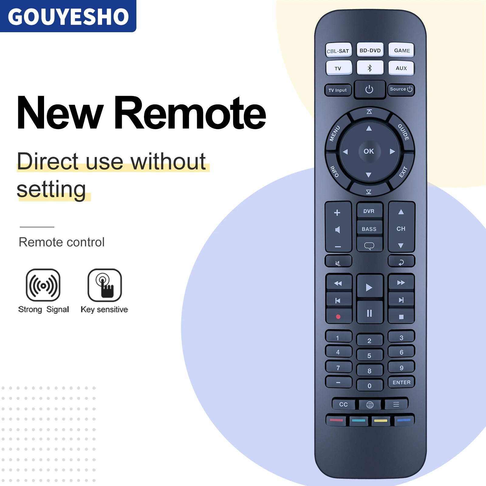 Nuevo Control remoto RC-PWS II compatible con el sistema de altavoces Bose CineMate 15 Home Cinema