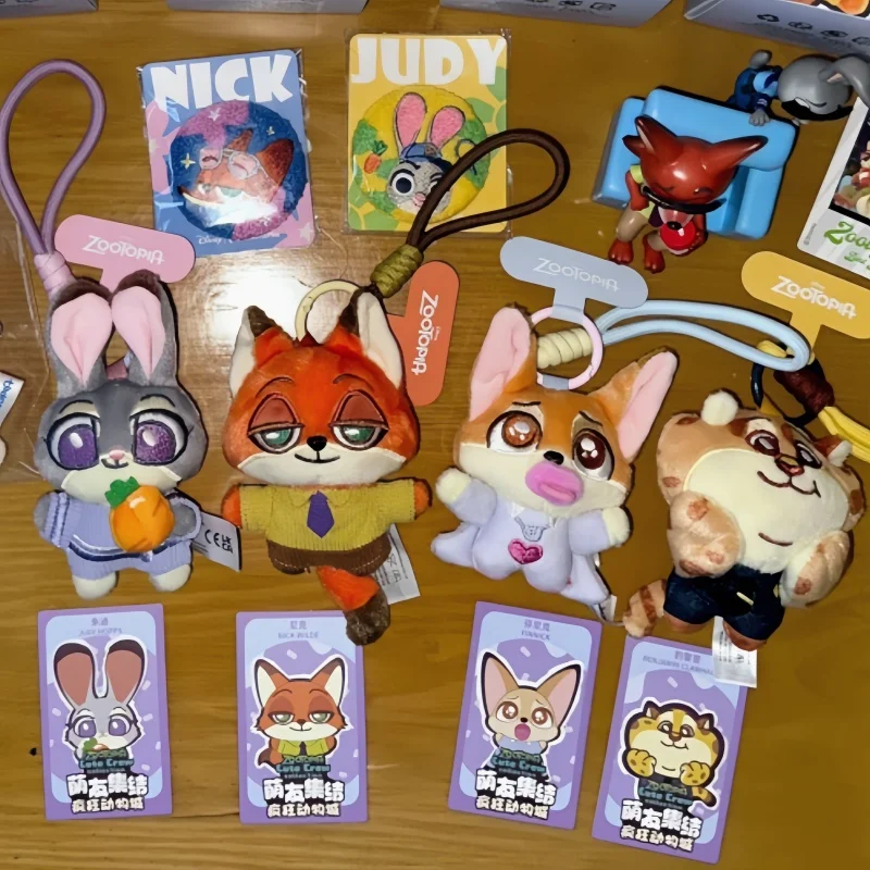 

Новая оригинальная Зверополис Ник Джуди, милые друзья, сборная серия, слепая коробка, Ник Чжу, плюшевая веревка для мобильного телефона, окружающие игрушки, подарки