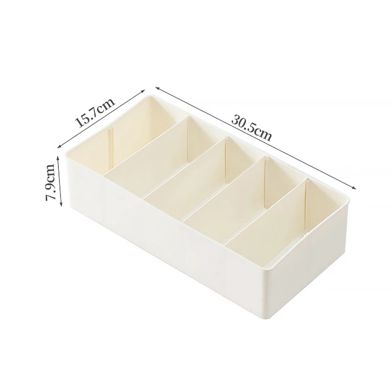 1Pc Adjustable Plastic Drawer Storage Box Translucent Combined Organizer Home Desktop Sundries Cosmetic Organizers