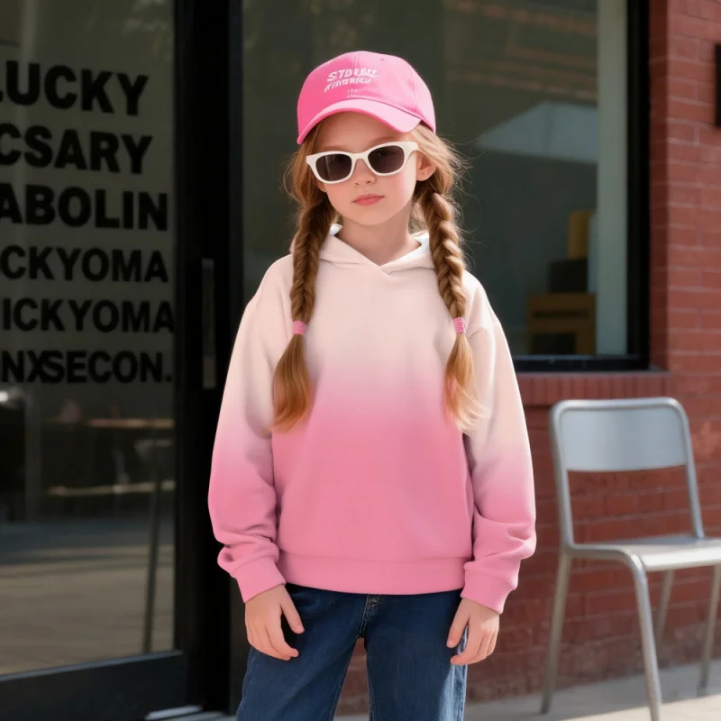 

2025 Best-selling children's gradient sweatshirt trendy item