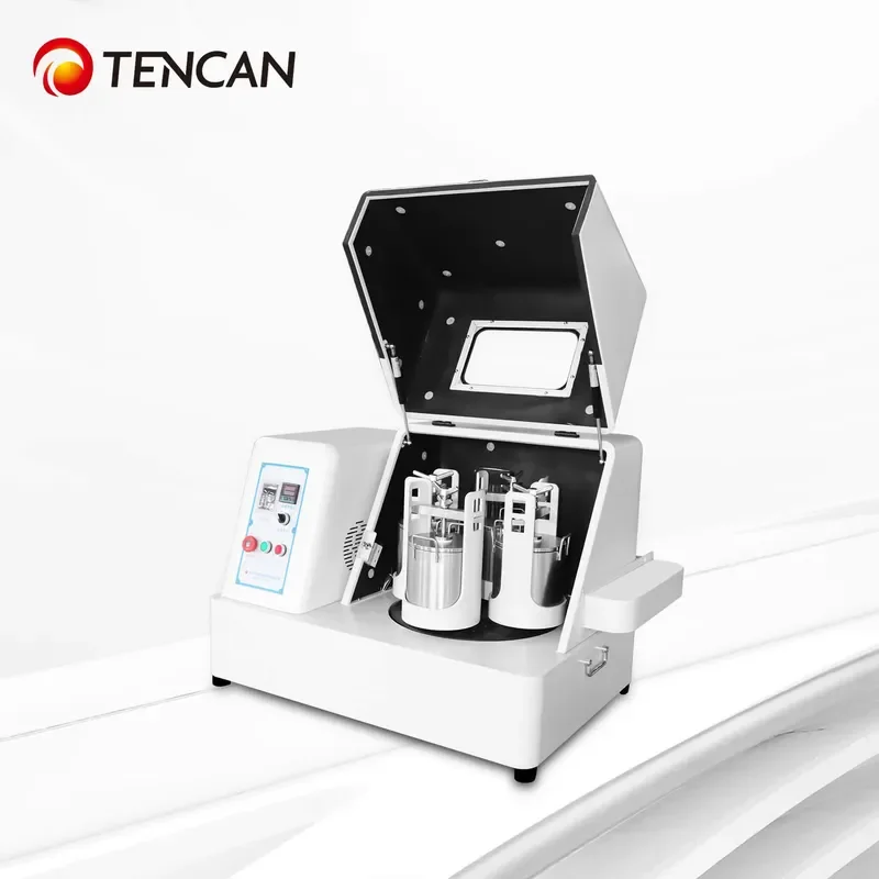 i Tencan XQM-12L Electric Heated Grinding Mill with Motor for Solving Caking & Adhesion in Wet/Dry Milling Lab Planetary Ball
