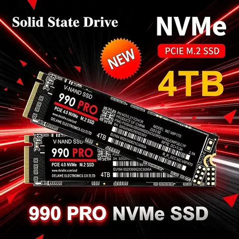 M.2 990 PRO NVMe SSD PCIe Gen4 High Performance Internal Drive 2TB 4TB Storage Upgrade For Desktop Laptop