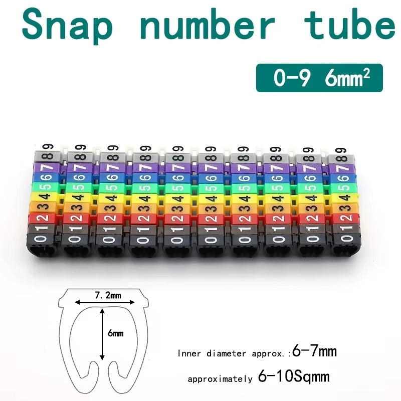 150/100 Stück Kabelmarkierungen, bunte C-Typ-Marker, Nummernschild-Etikett für 2–3 mm Draht, auffällig und einfach zu identifizieren