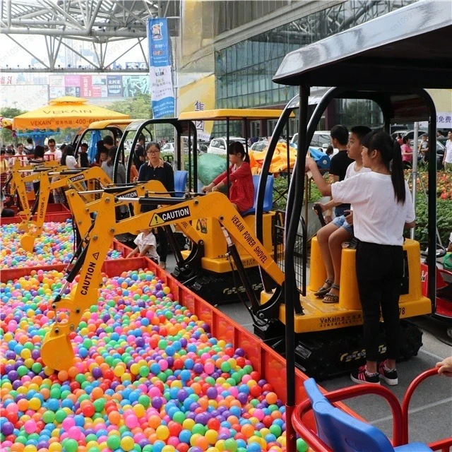 Popular Interactive Entertainment Games Attraction Park Equipment Amus Park Kids Games Mini Children Excavator