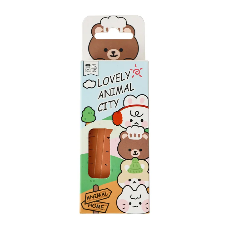 Kawaii Cartoon Bookmark Cute Animal Ruler Bookmark Label Gift Literary Exquisite Student Stationery Tape Book Holder 30pcs