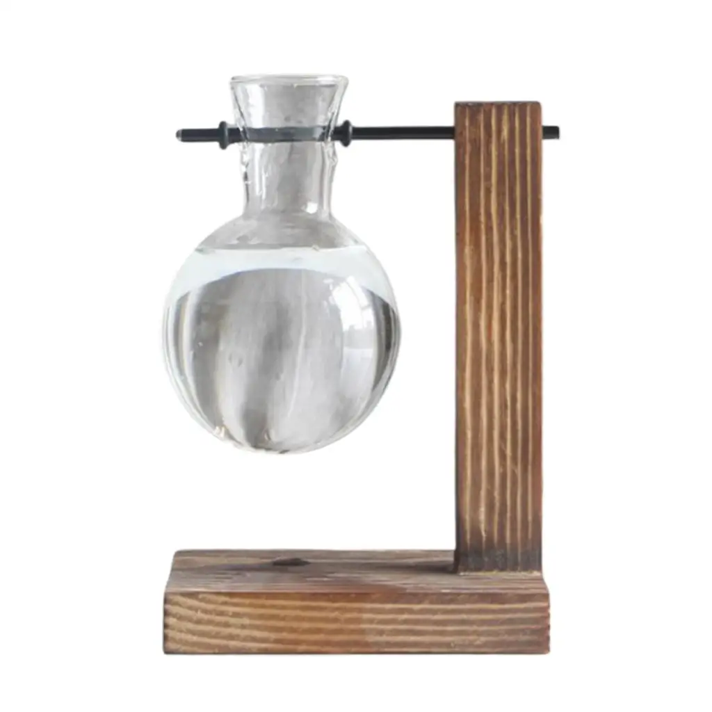 Hydroponic Test Tube Flower Bud Vase Transparent Vase Stand for Outdoor Garden Vases and Young Plant Display