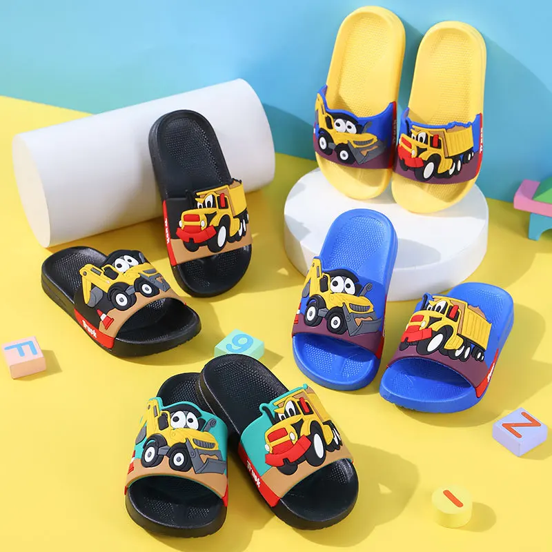 PantuflasCartoon Children Slippers Summer New Anti Slip Boys House Shoe Cute Girls Beach Shoes Kid Shoes Flip Flops Zapatos Niña