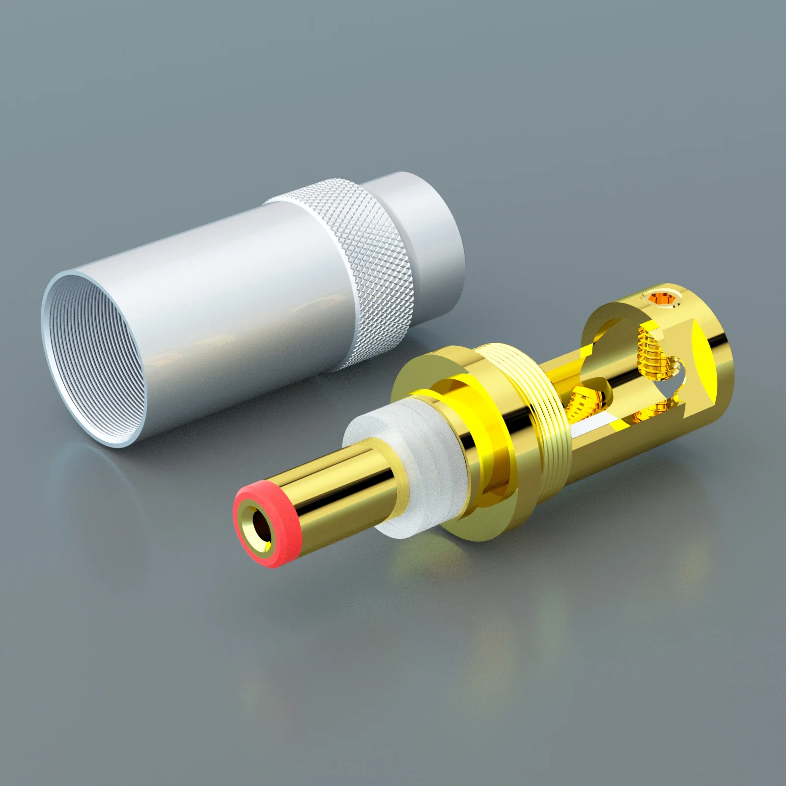 DC2.1 DC2.5 DC Power Plug 5.5mm X 2.1mm DC Power Adapter 5.5x2.5mm Gold Plated Jack Male Weld Connector for Linear Power Output