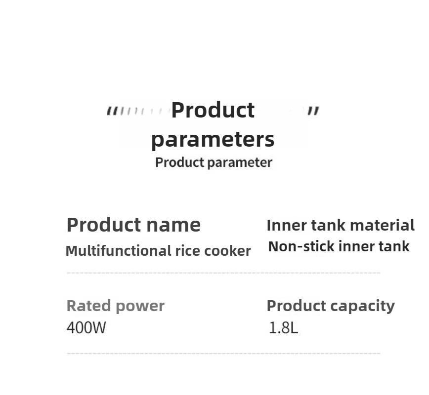 Fornello di riso Mini friggere cottura a vapore Pentola di cottura elettrica 4 in 1 Piccolo fornello di riso per 2-3 persone Isolamento fornello di riso elettrico