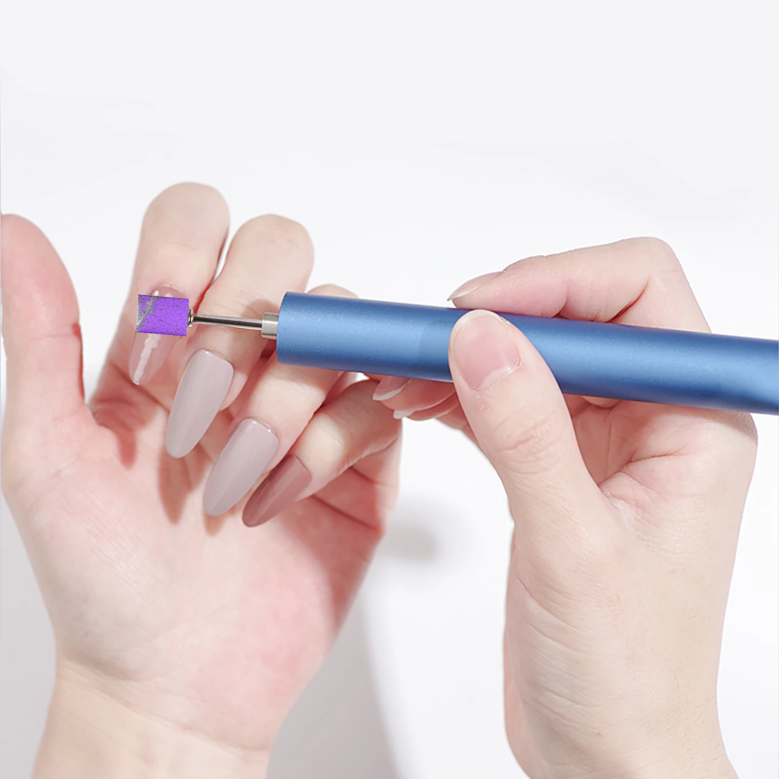 

100pcs Sanding Ring 120 Grit Premium Material Rust Resistant Manicure Tool For Cuticle Cleaning Under Nail Care Grinding Head