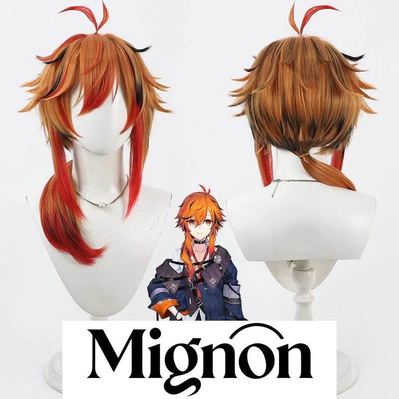 

Миньон Виртуальный Vtuber Кидземи Куку косплей парик имитация кожи головы несколько бликов