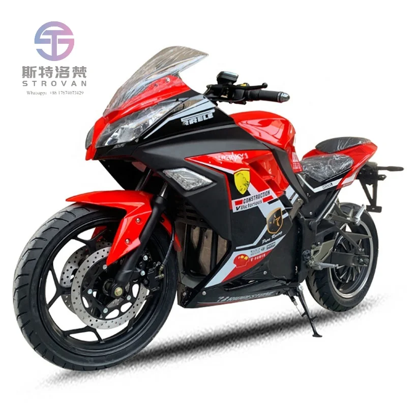 Eec 17 Inches 200mm Tire Electric Motorcycle Famous Local Brand 10000w 130km/h 400cc
