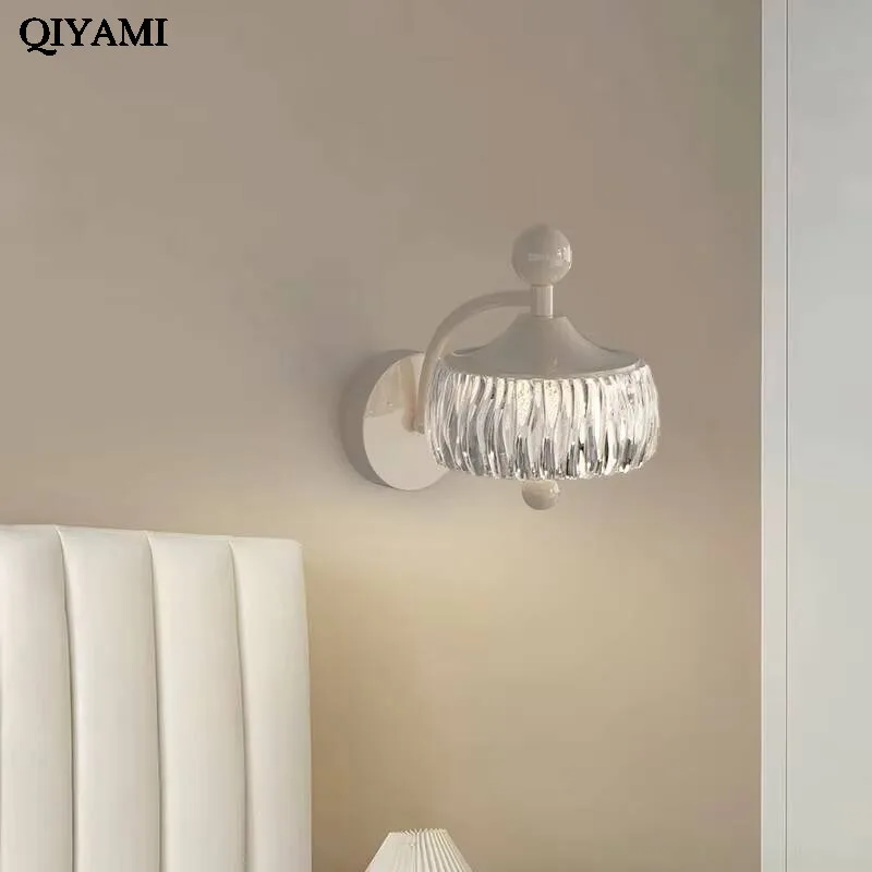 Led Wall Lights Bedroom Bedside Lamps Light Luxury Water Drop Chandelier Living Room Aisle Background Wall Indoor Lighting Lamps