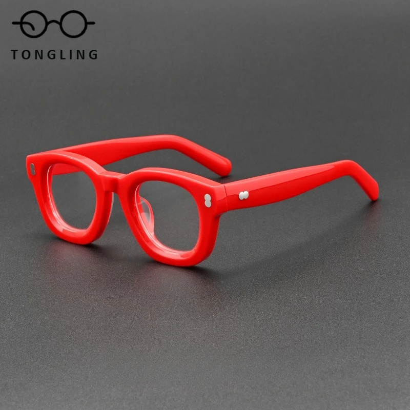 2026 New High-Quality Handcrafted Acetate Eyeglass Frames For Men And Women - Retro Personalized Stylish Commuting  Casual Style
