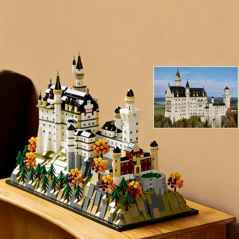 

Конструктор 3455 деталей: Классическая архитектурная модель Замка Нойшванштайн и набор для творчества 21063, серия «Архитектура: Вид на улицу», игрушка-конструктор для подарков на день рождения