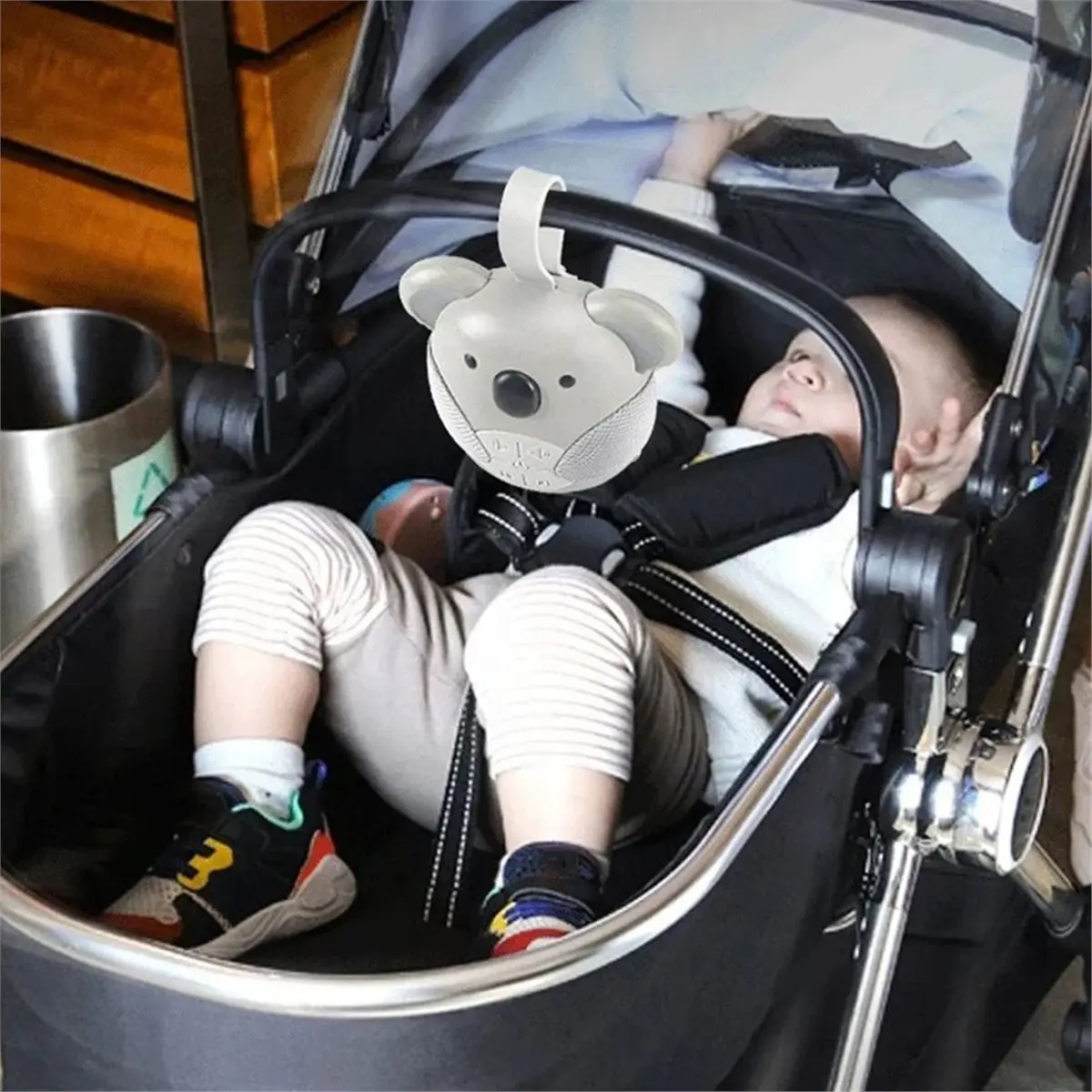 【AT48】 NEW Portable White Noise Machine Baby Soother with 5 Light Music for Toddlers Timed Shutdown Sleep Sound Machine