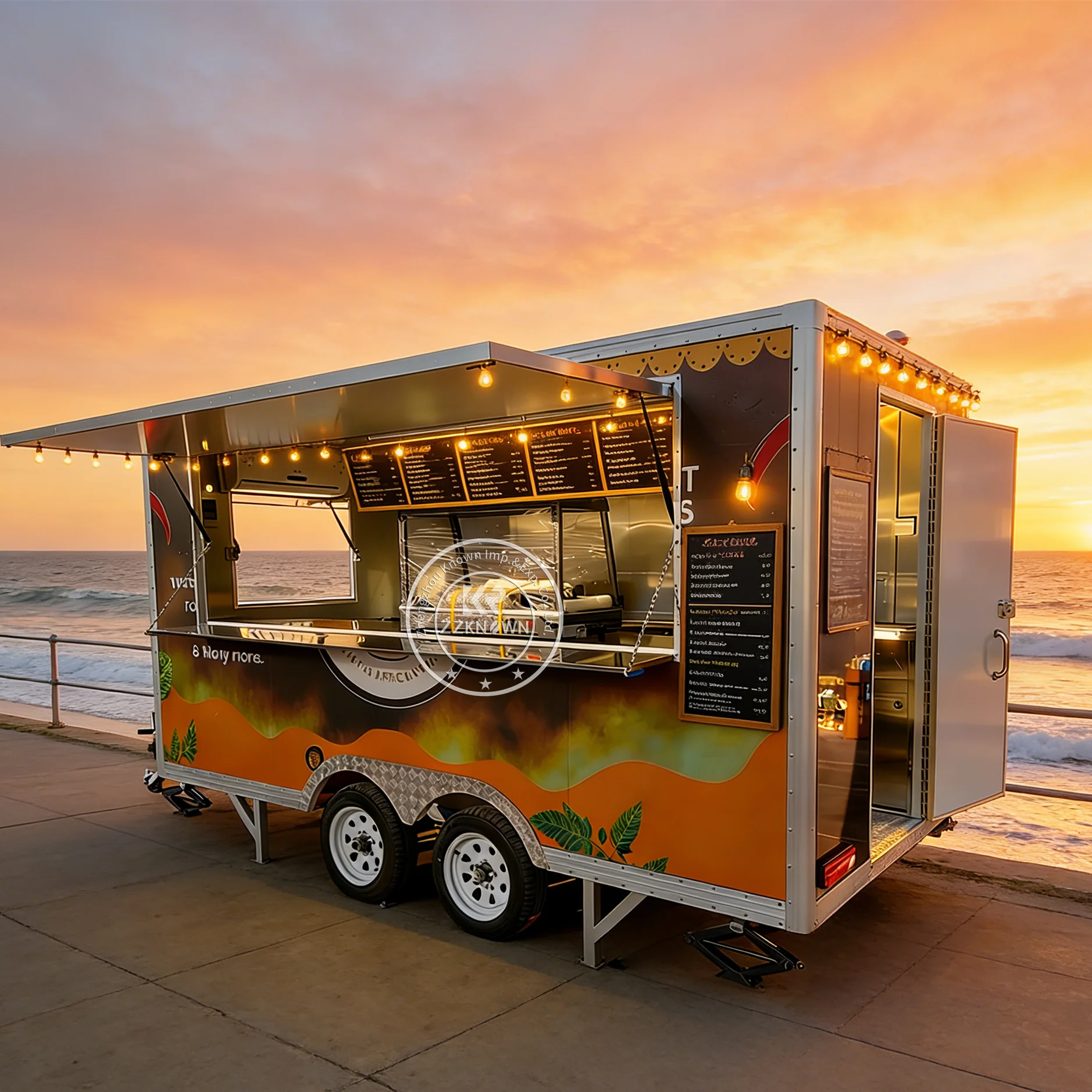 

Mobile Coffee Food Truck Coffee Ice Cream Mobile Concession Food Truck Trailer Outdoor Catering Trailer Fully Equipped