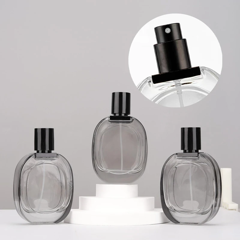 

50ML Portable Perfume Spray Bottle Refillable Glass Spray Empty Bottle Instead Of Travel Cosmetics Large Capacity Press Type