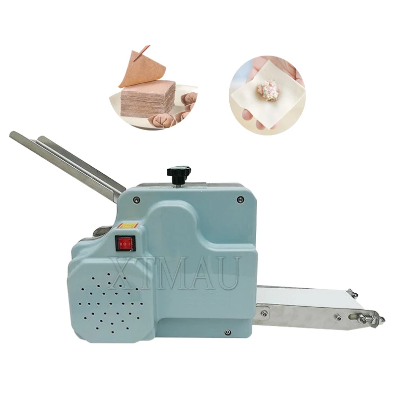 Dumpling Wrapper Maker Machine Electric Automatic Wonton Wrappers Machine Roll Dough Press Commercial Round Dumpling Skin 110V
