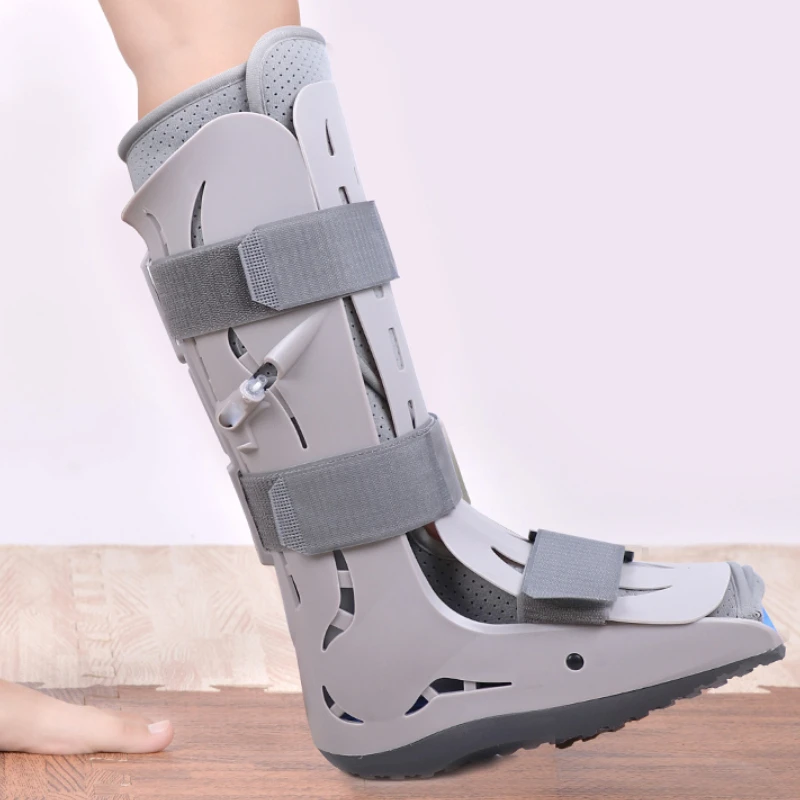 Tobillera inflable para inmovilización, bota de Aquiles, reposapiés, zapato de yeso para soporte y cuidado de rotura de fracturas metatarsianas