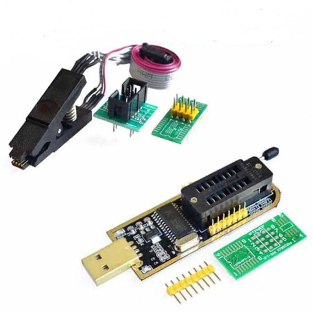 CH341A USB Programmer for BIOS FLASH 24 25 Series EEPROM Router Motherboard LCD BIOS Writer