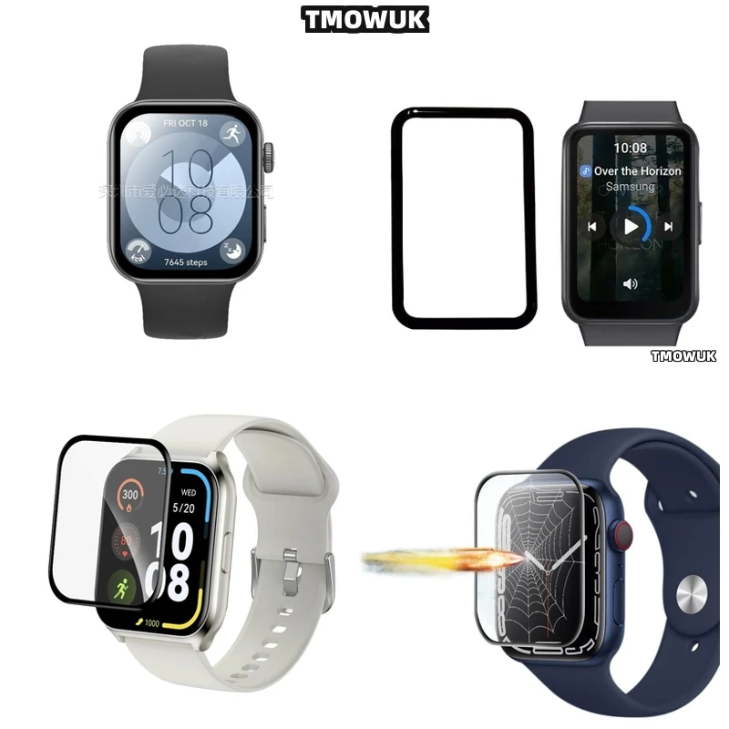 

For Garmin Vivoactive 5 6 Samsung Fit 2 3 Huawei Watch D FIT2 Redmi Watch5 Lite Screen Soft Flexible Protective Film Full Cover