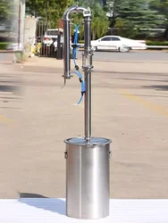 2 inch Column Tower Still-60L ,Distiller For Vodka Brewing Equipment,Sanitary grade stainless steel 304