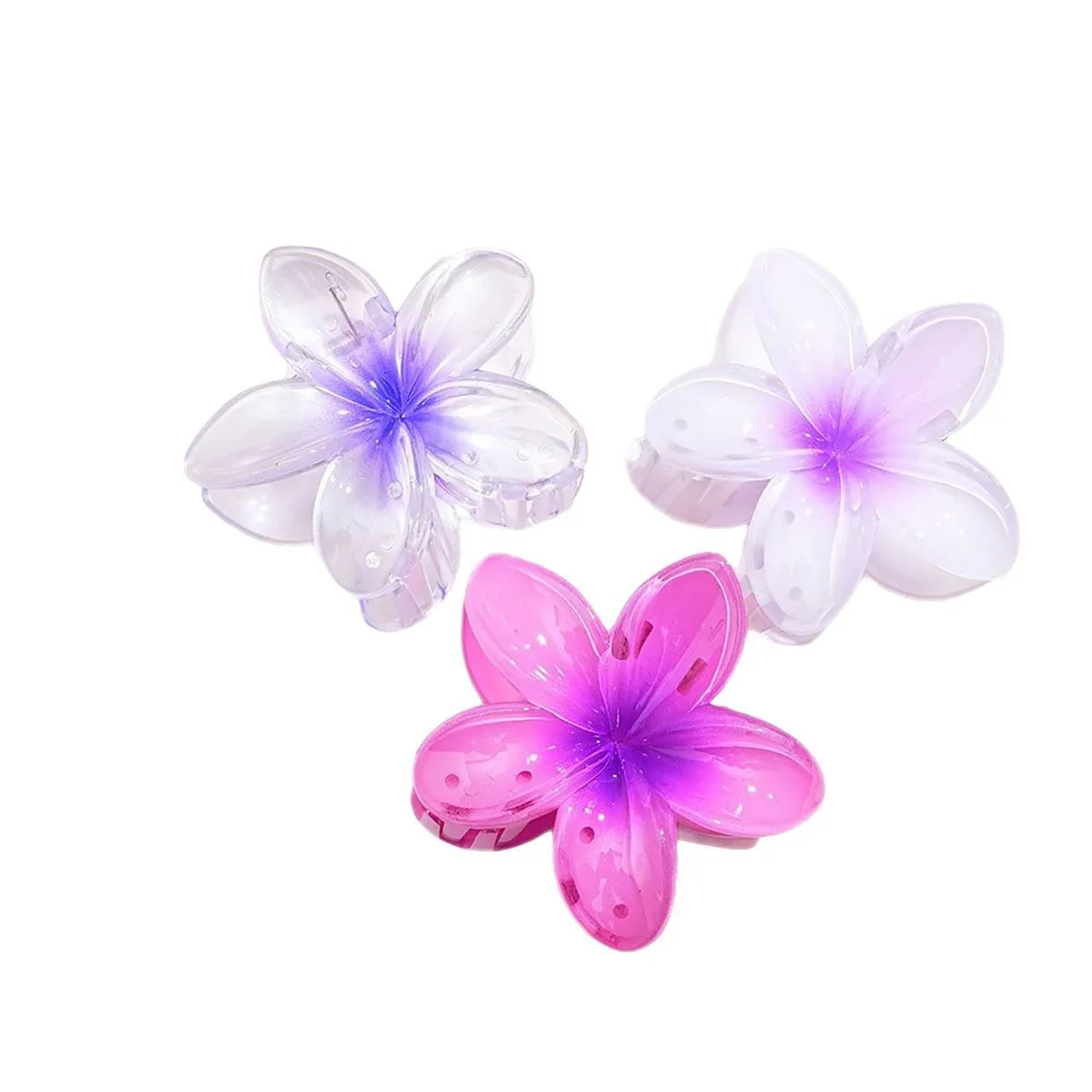 3pcs/set Sweet Summer Flower Hair Claw Clips For Women Girls Barrette Crab Ponytail Clip Hairpin Beach Headwear Hair Accessories image 6