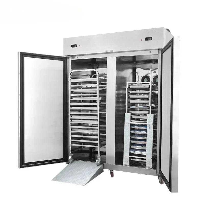 Commercial 1000-Liter Vertical Stainless Steel Deep Ice Freezer Cooling Refrigerator with Air Compressor 1900*940*2150mm