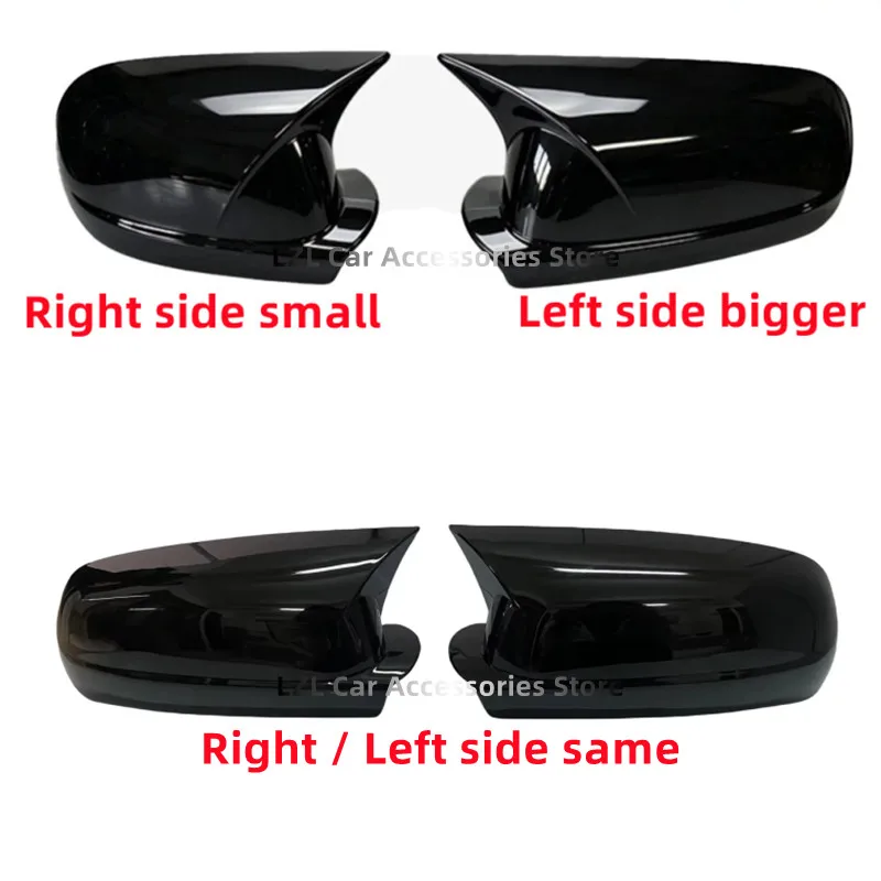 Car Side Rearview Mirror Cover Cap Fit For Volkswagen VW Golf MK4 2002 2003 -2005 OX Horn Rear View Caps Trim