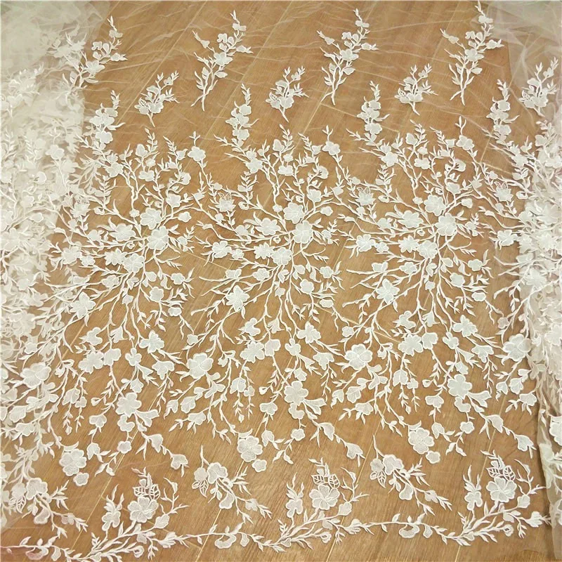 New Exquisite Embroidery Lace Mesh DIY Handmade Materials Wedding Dress Clothing Curtain Background Decoration Accessories