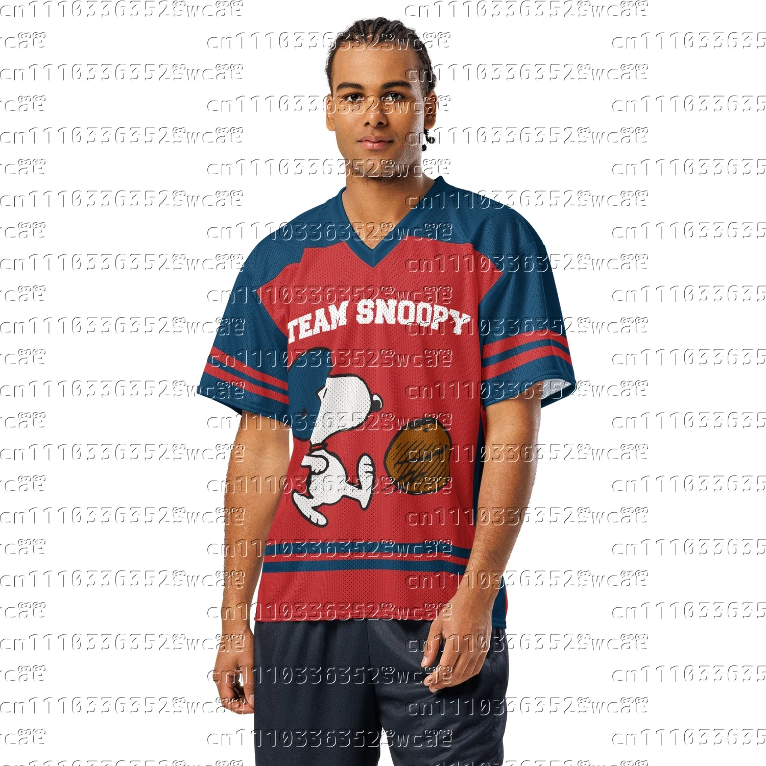 2026 Potdemiel Brand Jersey Animation Snoopy Theme Summer Oversized T-shirt Adult T-shirt Family Matching