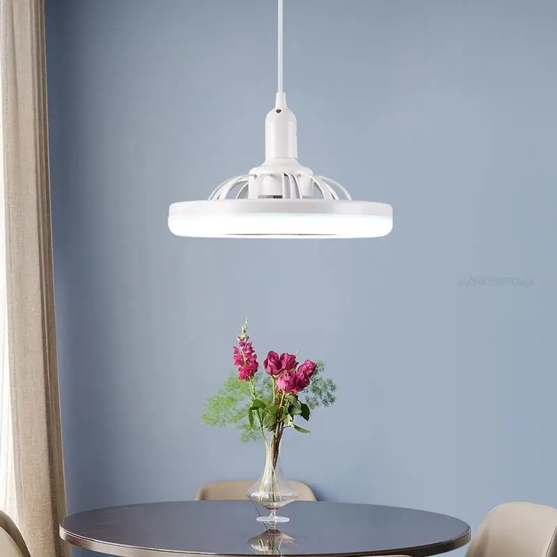 

27RB 110V 220V 30 Вт Потолочный вентилятор Потолочный вентилятор с интегрированным освещением E27 для спальни гостиной