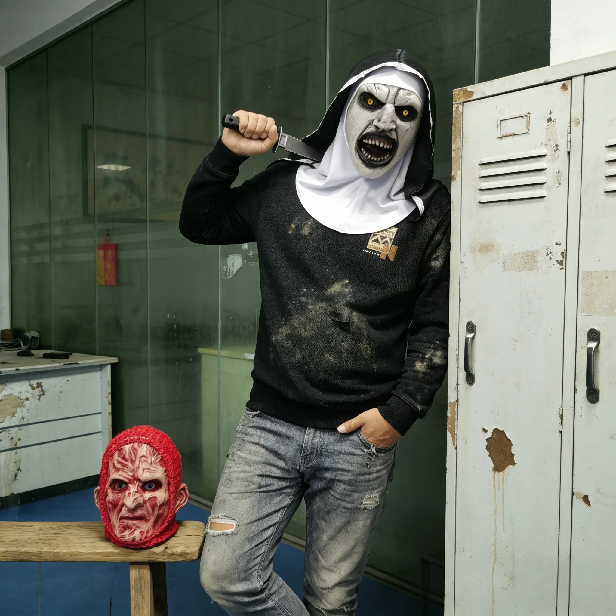 Masque de nonne effrayant et m - Cosplay Prop avis et prix