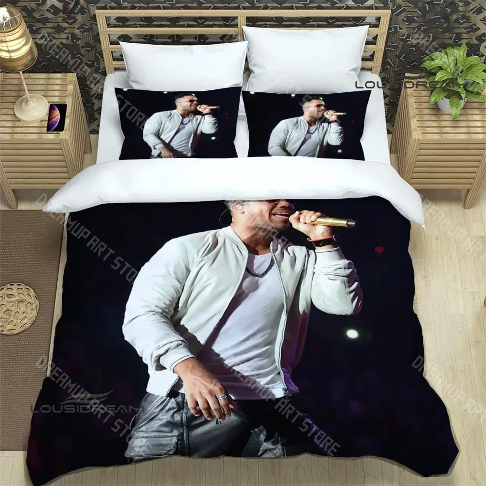 3D Printed Latin singer Romeo Santos Bedding Set for Boys Girls Duvet Cover Pillowcase Twin Queen King Full Single Double Sizes