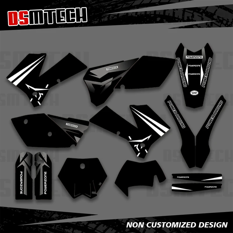 

DSMTECH для KTM 125 200 250 300 400 450 EXC 2005 2006 2007, полные графические наклейки, наборы наклеек, индивидуальный номер, имя 002