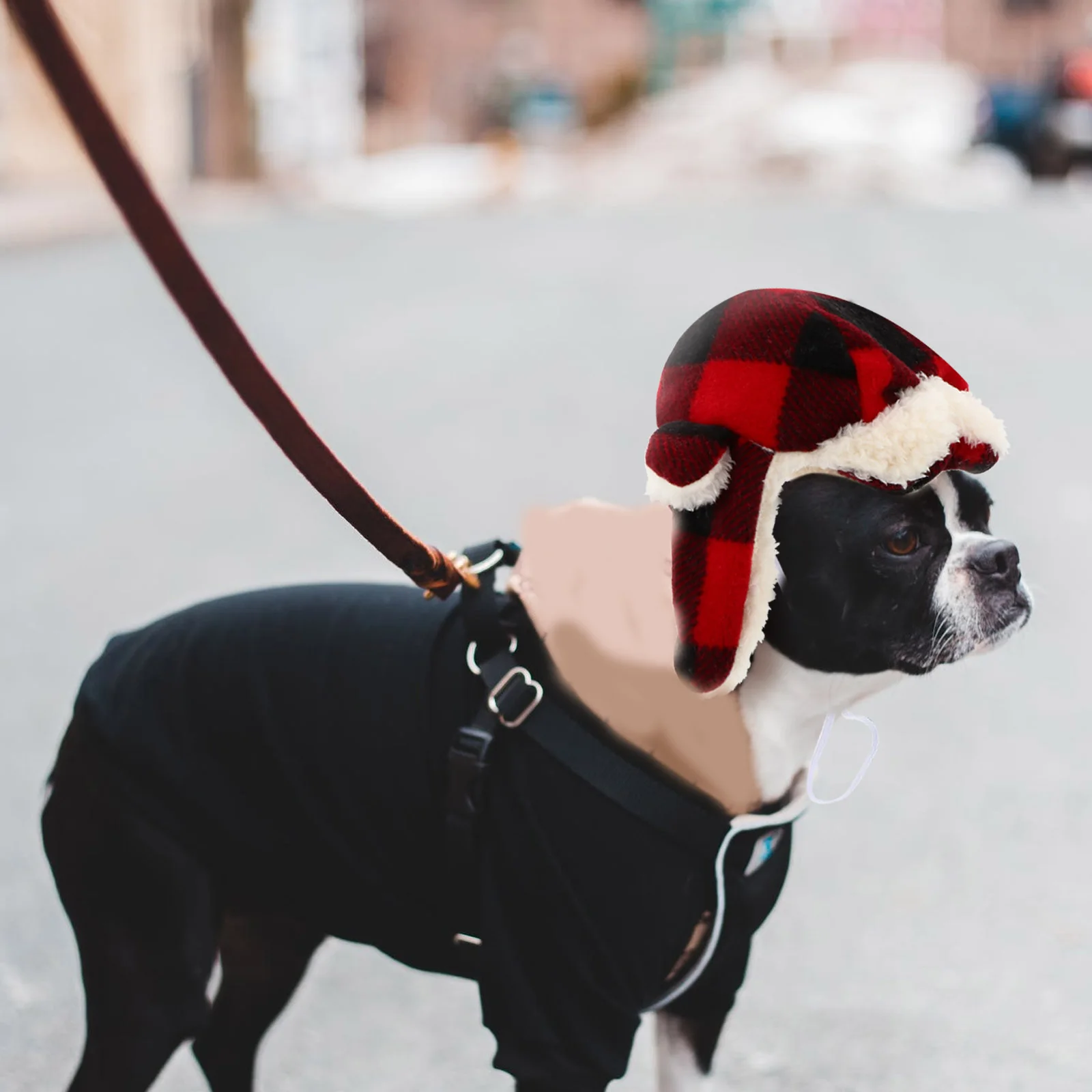 

1Pcs Pet Warm Beret Winter Dog Hat Adjustable Band Large Dogs Outdoor Headwear Cute Costume Cap for Pets Pet Beret